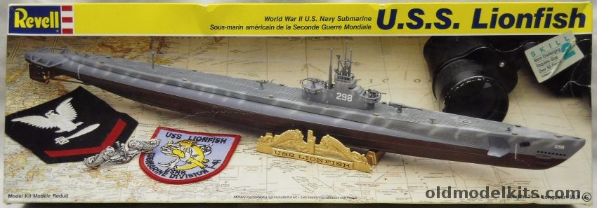 Revell 1/220 USS Lionfish With Nautilus USS Bluefish SS222 (Summer 1943) Conversion Kit, 5228 plastic model kit